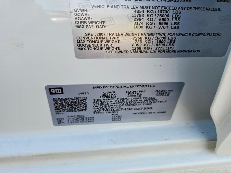 2025 GMC SIERRA C2500 HEAVY DUTY 12