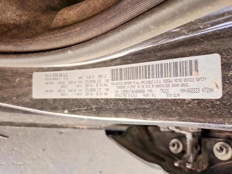 2019 RAM 1500 LIMITED 12