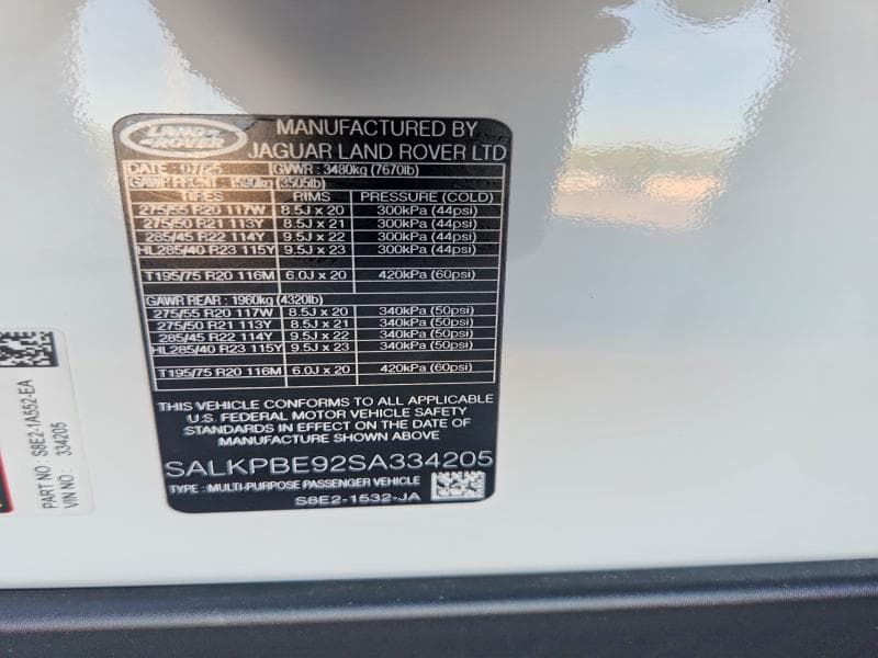 2025 LAND ROVER RANGE ROVER SE 13