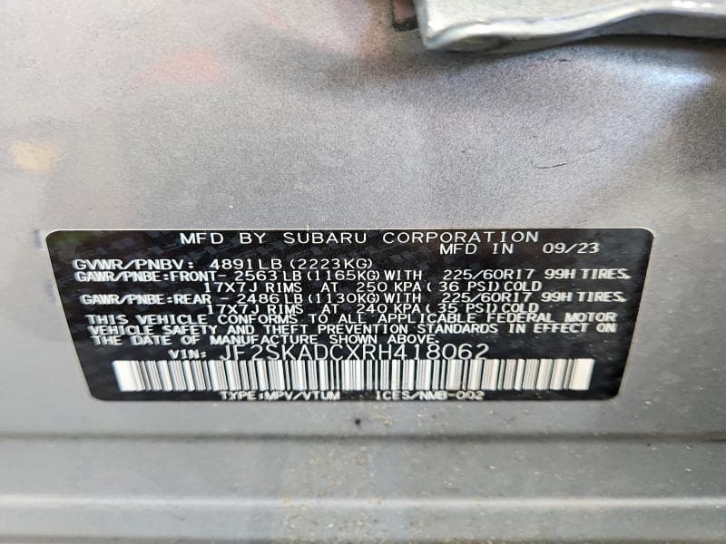 2024 SUBARU FORESTER PREMIUM 12
