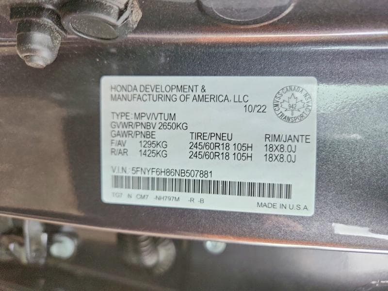 2022 HONDA PILOT TRAILSPORT 14