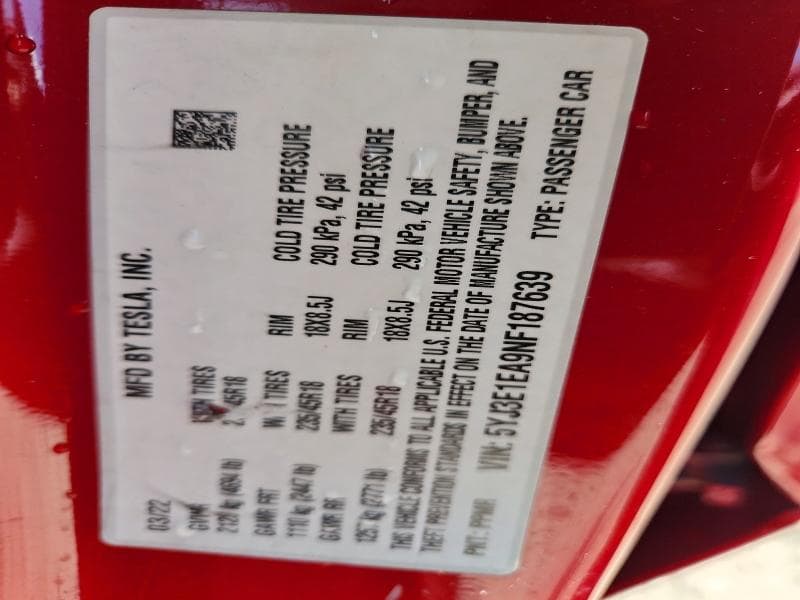 2022 TESLA MODEL 3 12