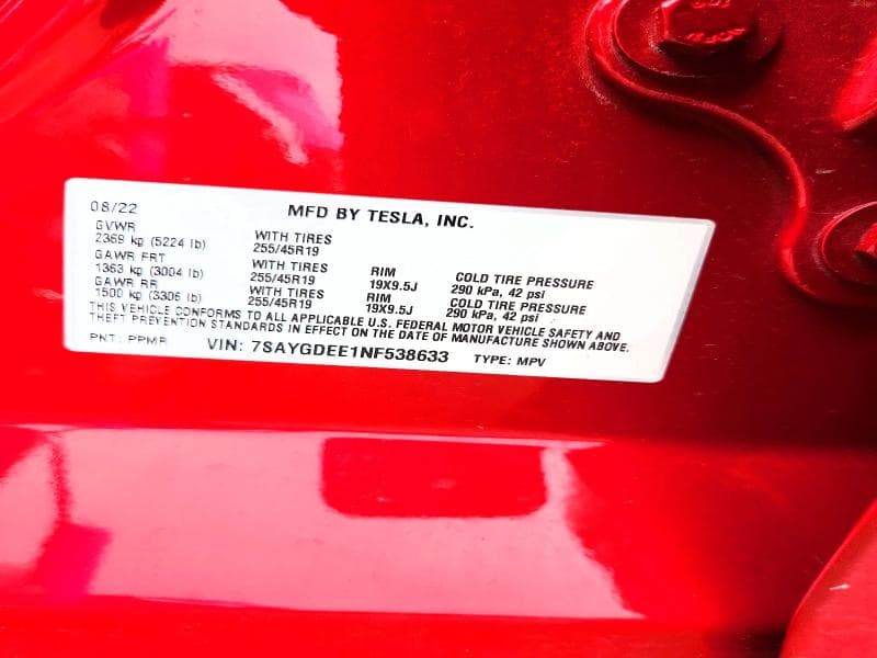 2022 TESLA MODEL Y 12