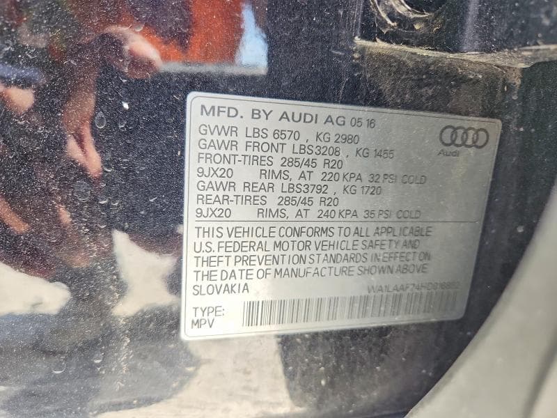 2017 AUDI Q7 PREMIUM PLUS 12