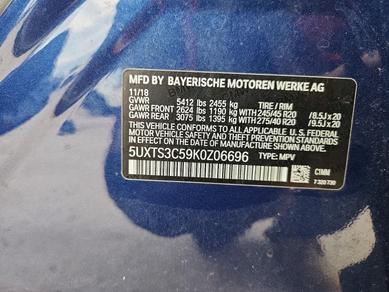 2019 BMW X3 XDRIVEM40I 13