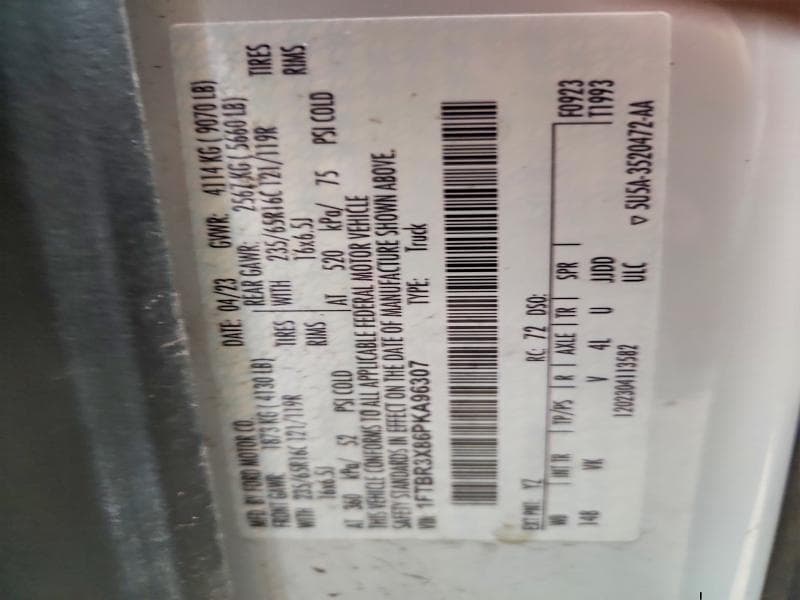 2023 FORD TRANSIT T-250 13