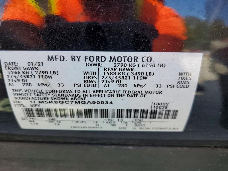 2021 FORD EXPLORER ST 14