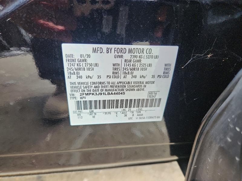 2020 FORD EDGE SEL 13