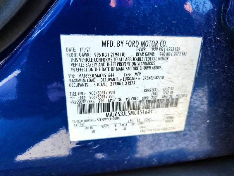 2021 FORD ECOSPORT SES 13