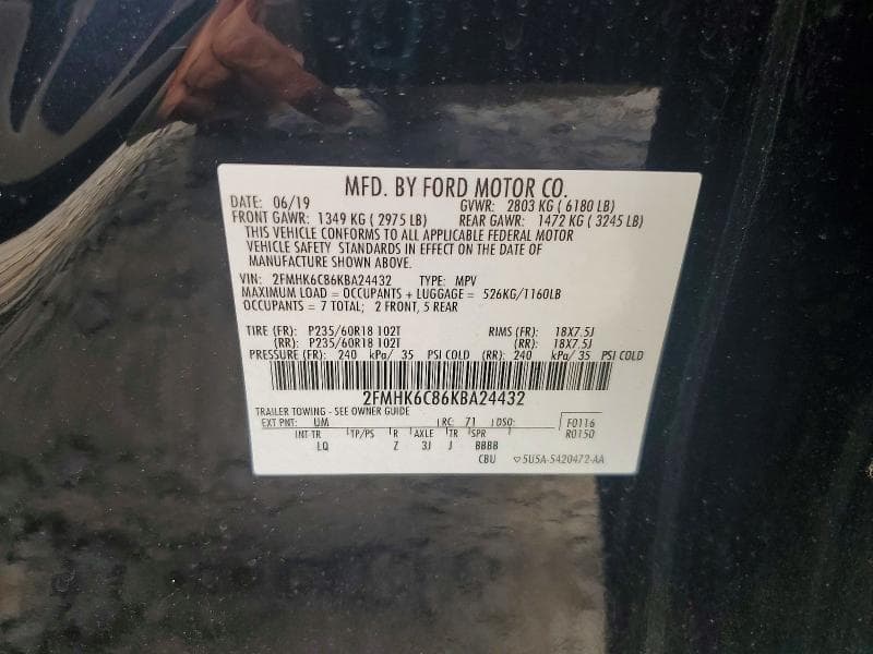 2019 FORD FLEX SEL 13
