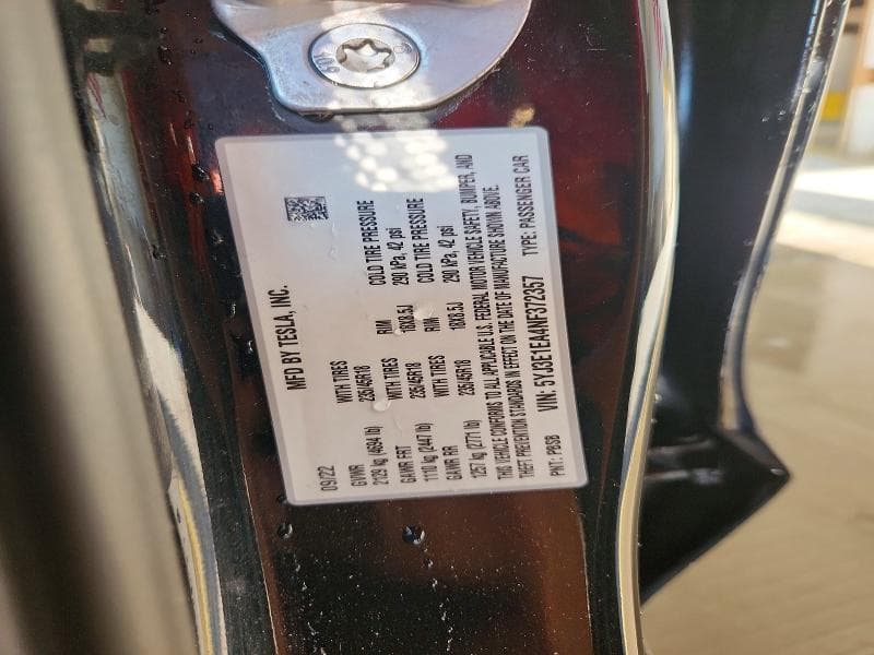 2022 TESLA MODEL 3 12
