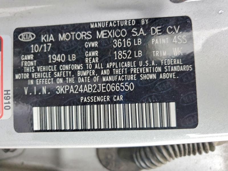 2018 KIA RIO LX 12