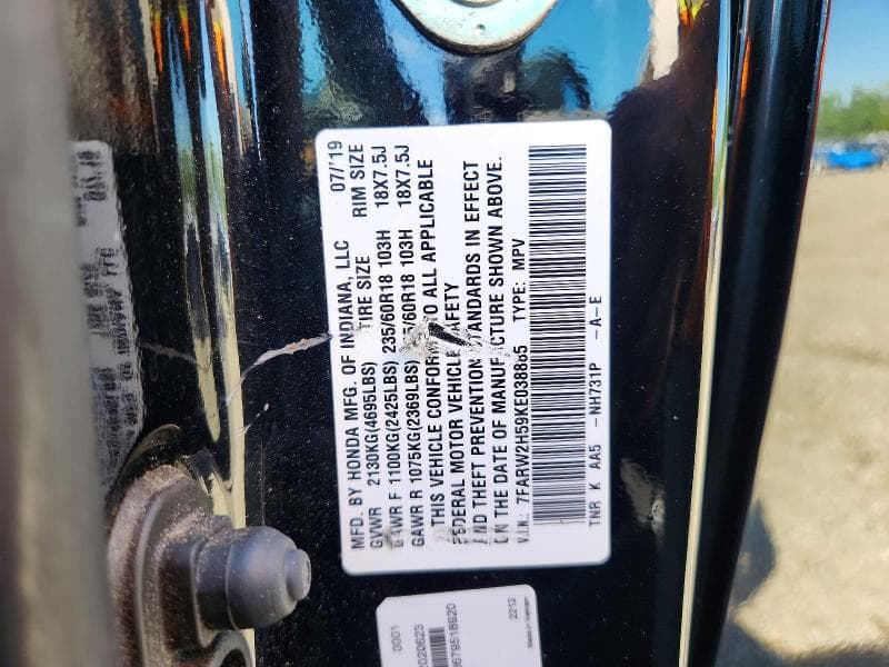 2019 HONDA CR-V EX 13