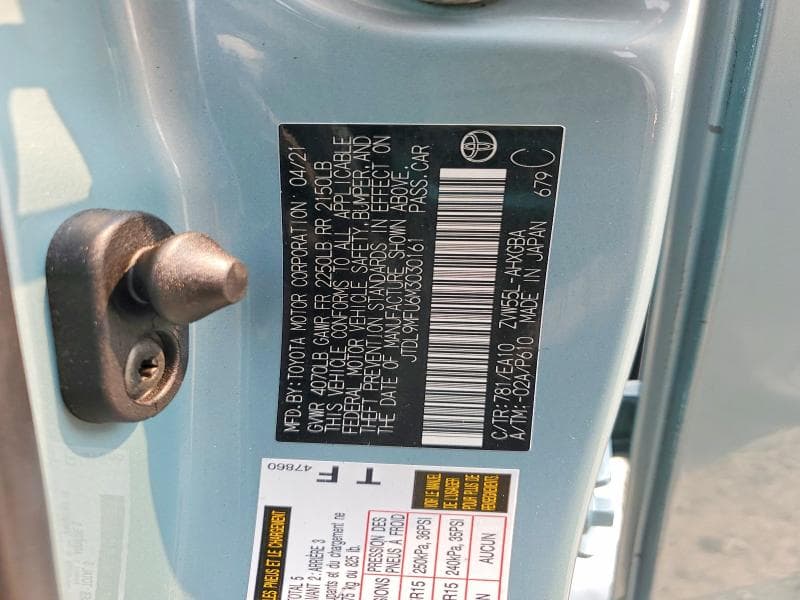2021 TOYOTA PRIUS XLE AWD-E 14