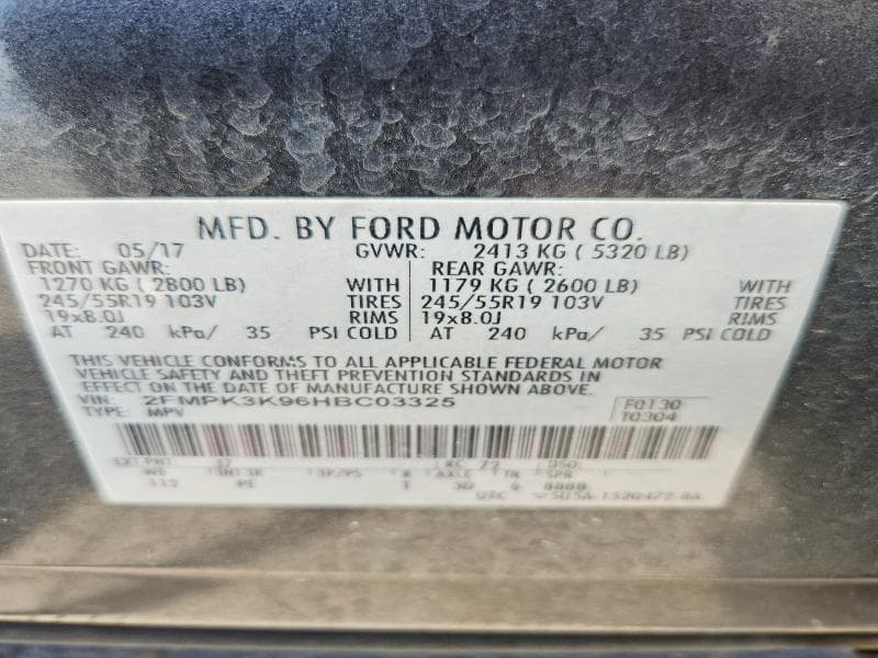 2017 FORD EDGE TITANIUM 13