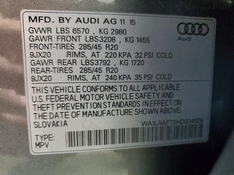 2017 AUDI Q7 PREMIUM PLUS 14