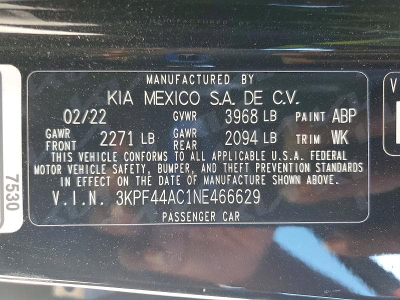 2022 KIA FORTE GT 13