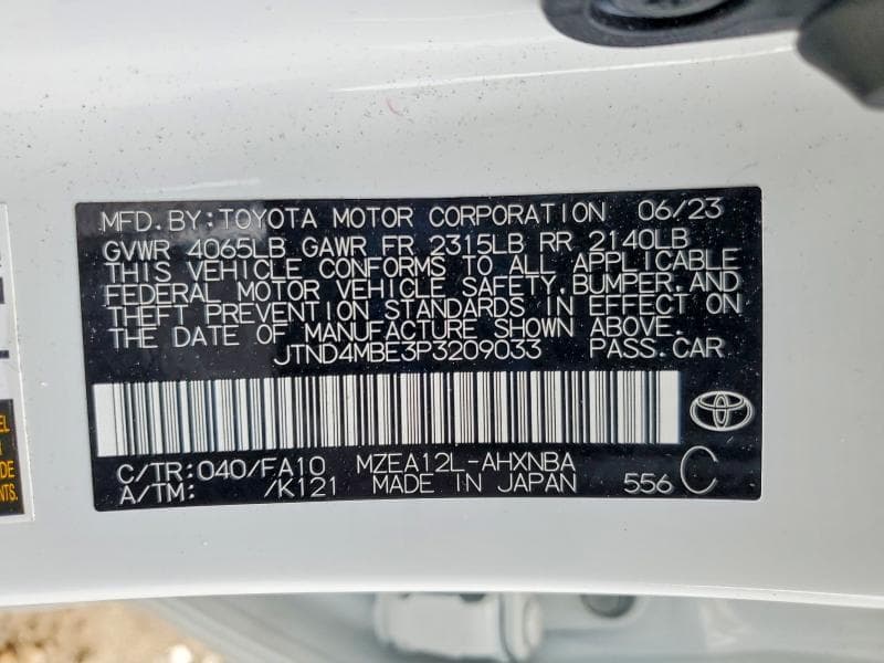 2023 TOYOTA COROLLA HATCHBACK SE 12