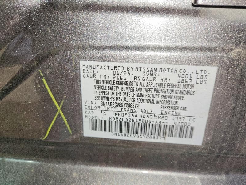 2025 NISSAN SENTRA SV 12