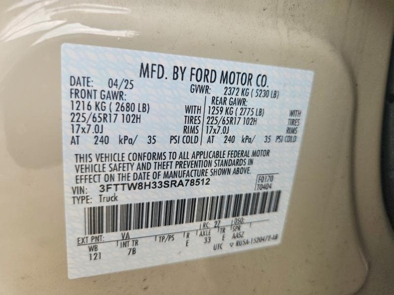 2025 FORD MAVERICK XLT 12