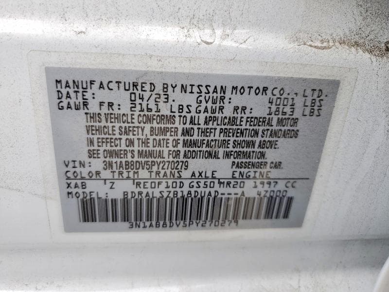 2023 NISSAN SENTRA SR 12