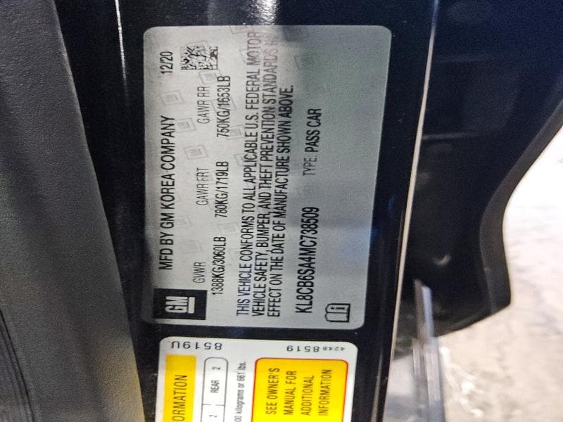 2021 CHEVROLET SPARK LS 12