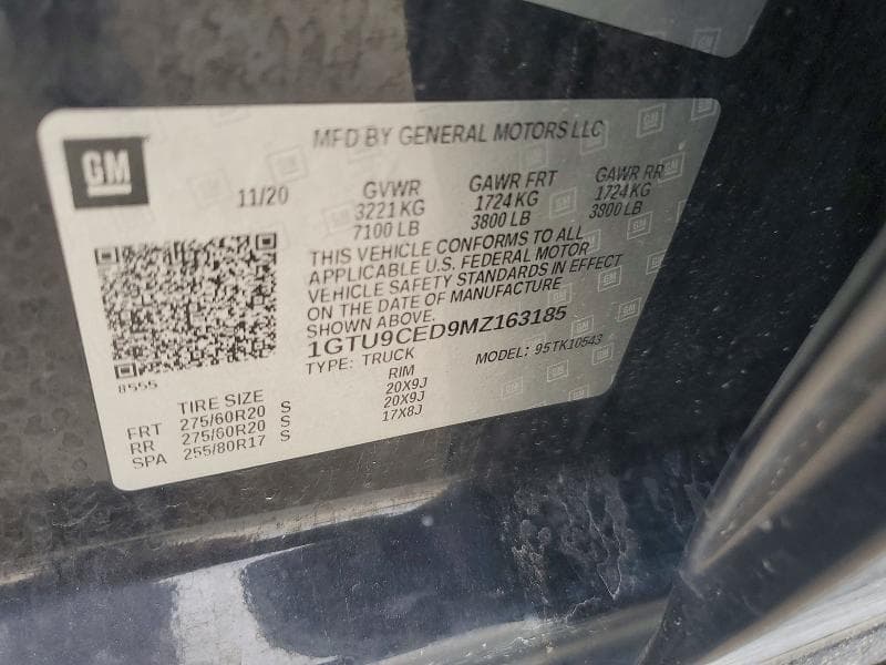 2021 GMC SIERRA K1500 ELEVATION 12