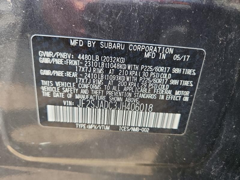 2018 SUBARU FORESTER 2.5I PREMIUM 14