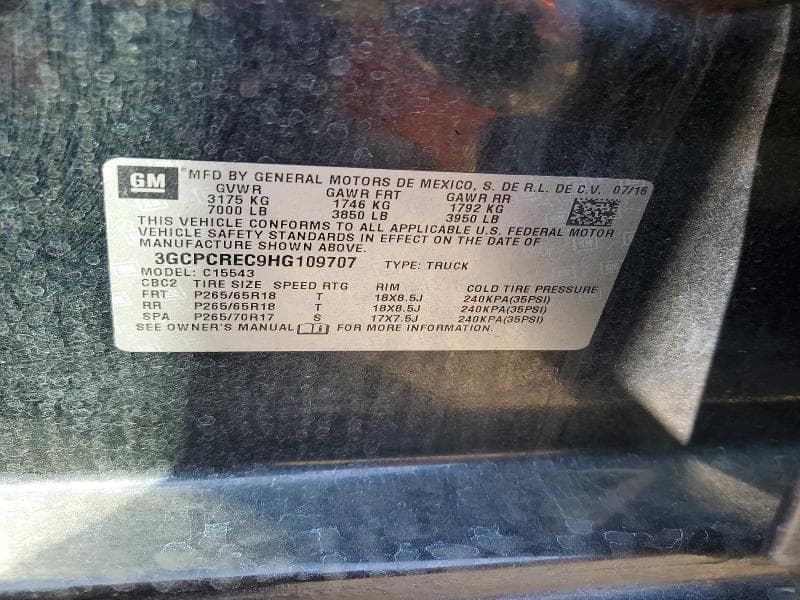 2017 CHEVROLET SILVERADO C1500 LT 13