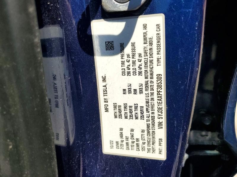 2023 TESLA MODEL 3 12