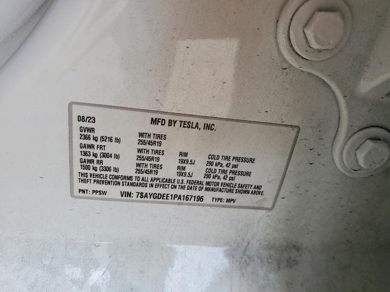 2023 TESLA MODEL Y 12