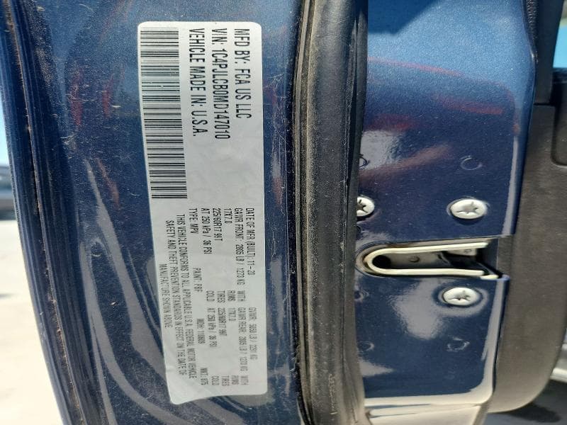 2021 JEEP CHEROKEE LATITUDE 14