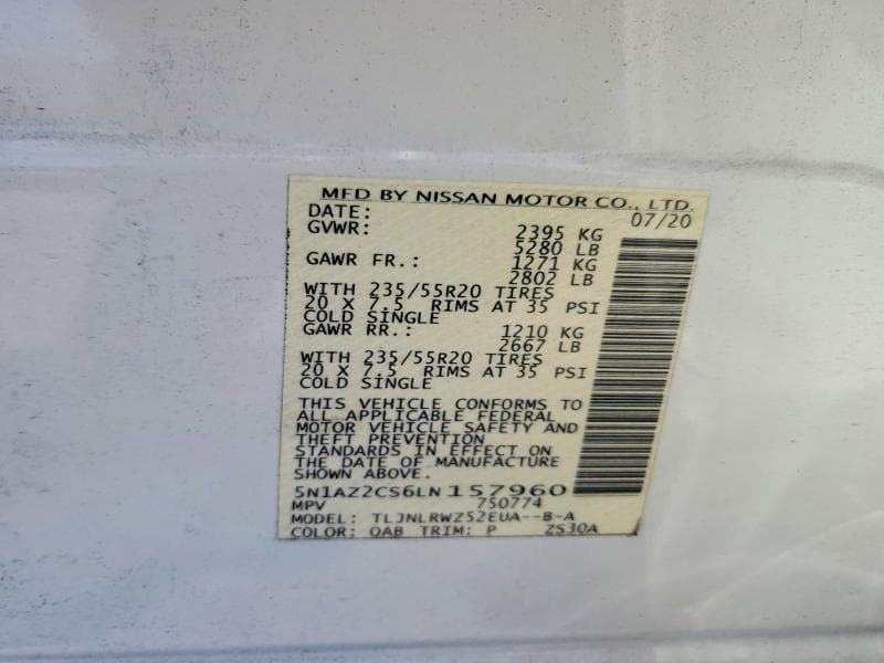 2020 NISSAN MURANO SL 13