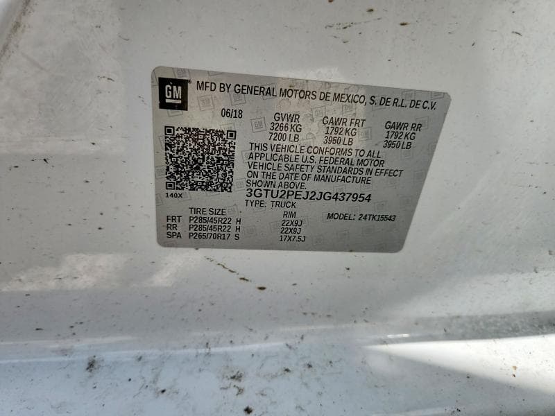 2018 GMC SIERRA K1500 DENALI 12