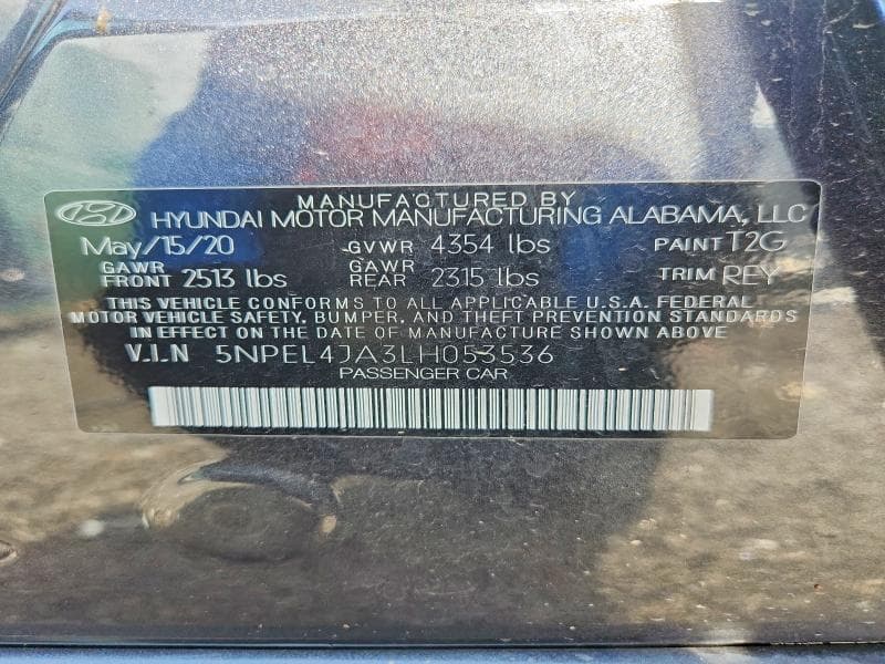 2020 HYUNDAI SONATA SEL 13