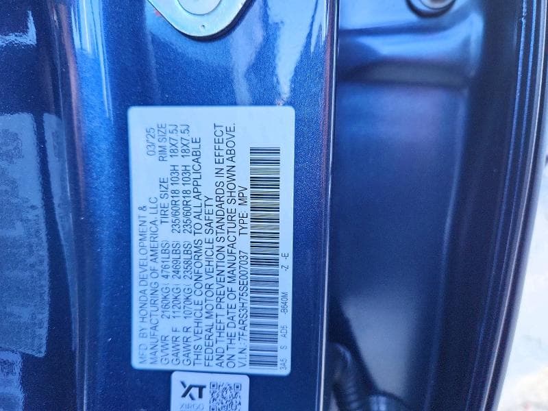 2025 HONDA CR-V EXL 12