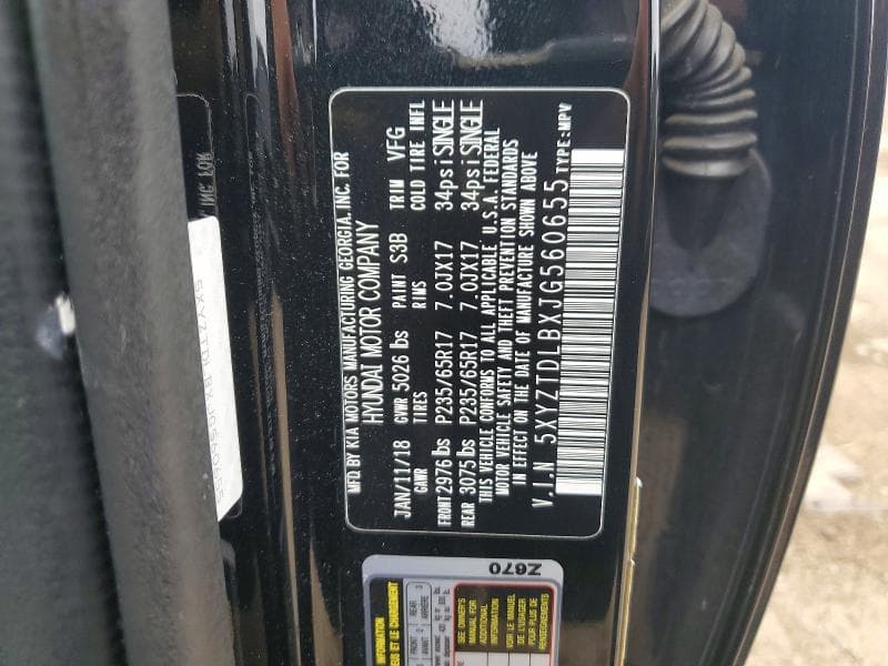 2018 HYUNDAI SANTA FE SPORT 2.4L 13