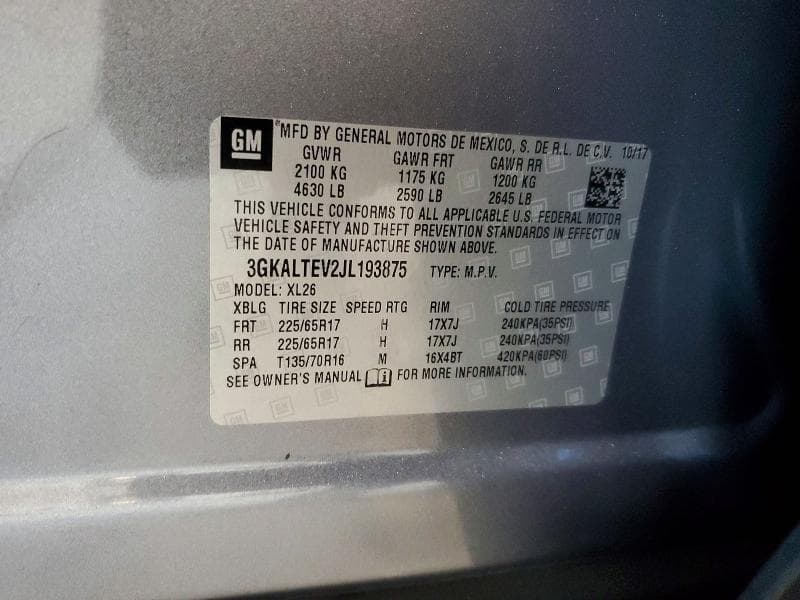 2018 GMC TERRAIN SLE 13