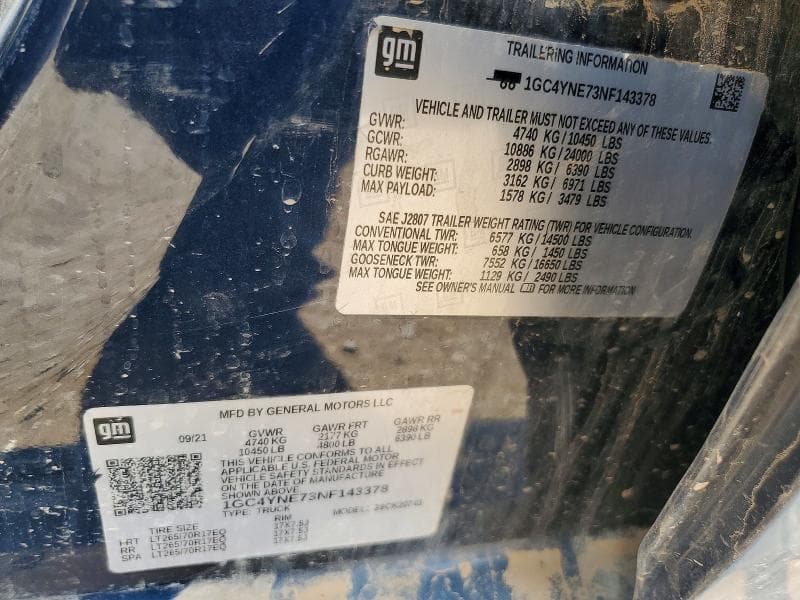 2022 CHEVROLET SILVERADO K2500 HEAVY DUTY LT 12