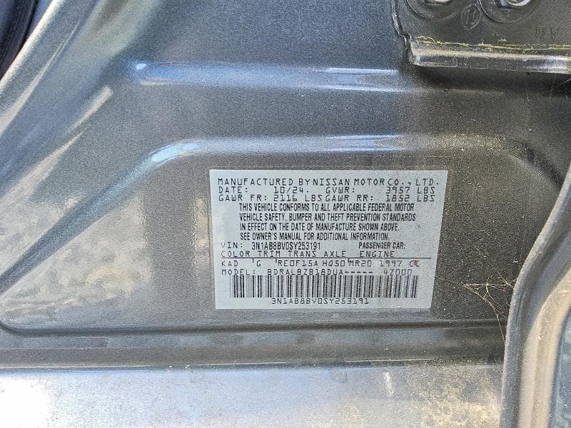 2025 NISSAN SENTRA S 12