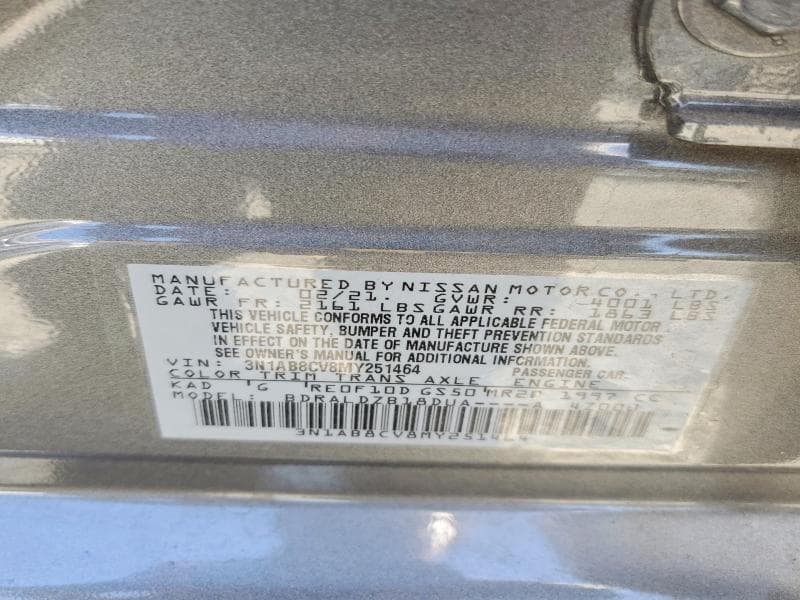 2021 NISSAN SENTRA SV 12