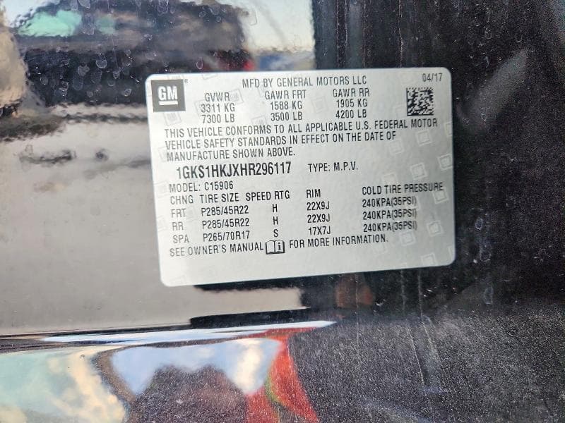 2017 GMC YUKON XL DENALI 13
