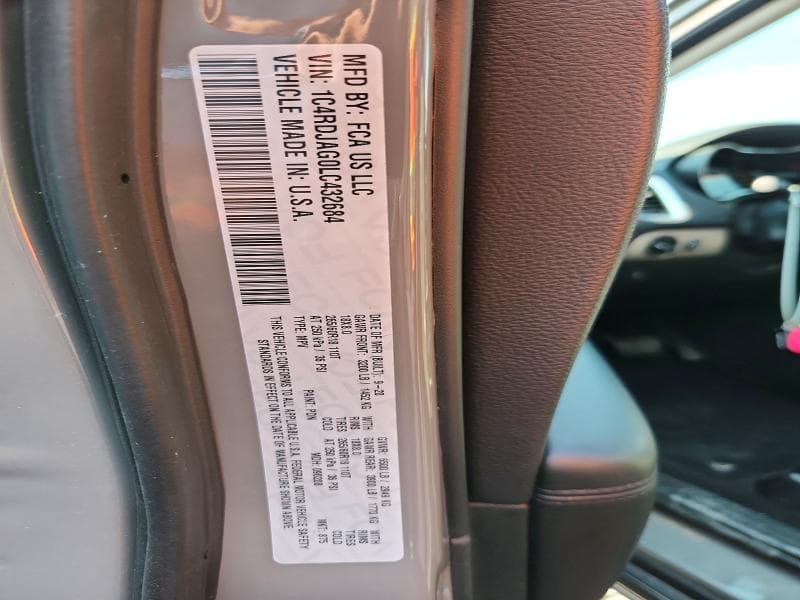 2020 DODGE DURANGO SXT 13