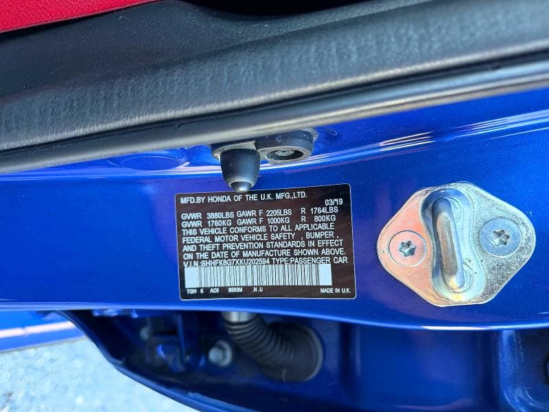 2019 HONDA CIVIC TYPE-R TOURING 10