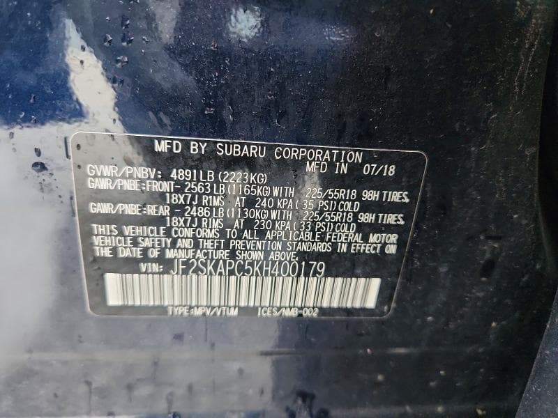 2019 SUBARU FORESTER SPORT 13