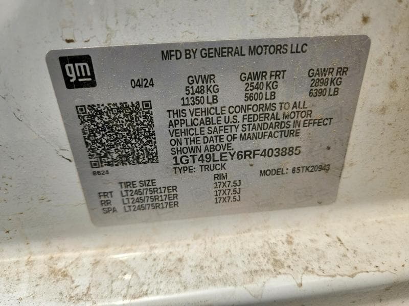2024 GMC SIERRA K2500 HEAVY DUTY 12