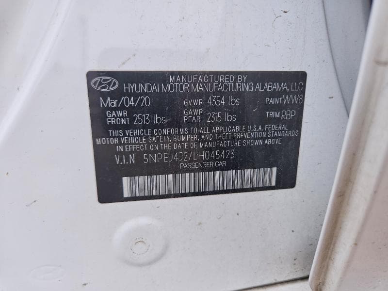2020 HYUNDAI SONATA SEL PLUS 12