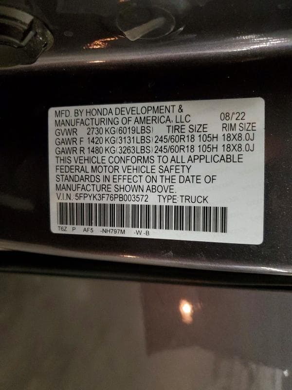 2023 HONDA RIDGELINE RTL-E 13