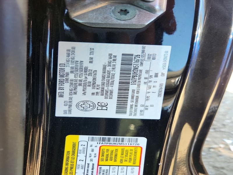 2021 FORD MUSTANG I4 CONVERTIBLE 12