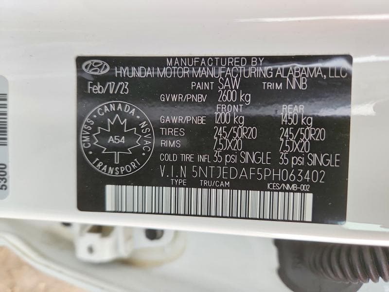 2023 HYUNDAI SANTA CRUZ LIMITED 13